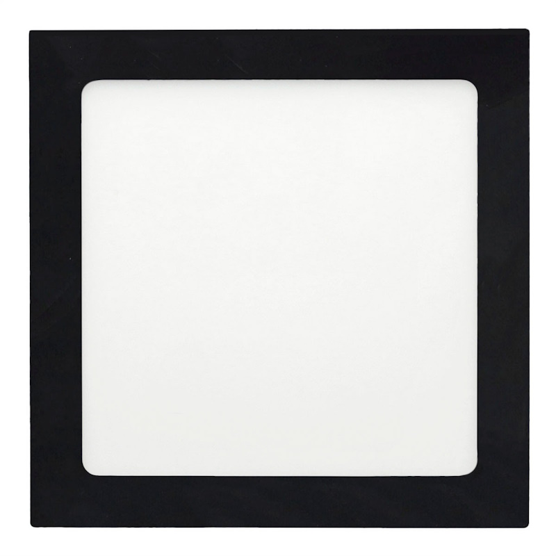 Painel LED quadrado preto e branco