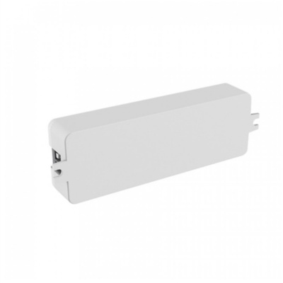 Bateria retangular branca com cantos arredondados