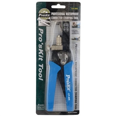 Ferramenta de crimpagem profissional impermeável Pro'sKit com punhos azuis