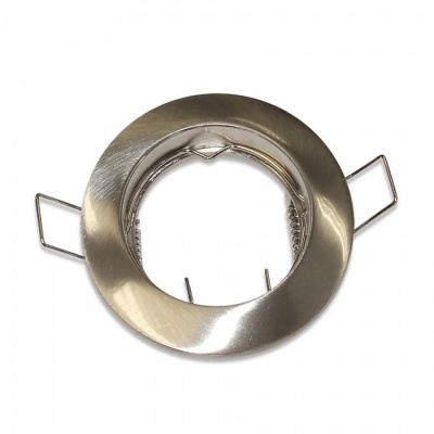 Suporte redondo de metal para lâmpada embutida com molas e ganchos