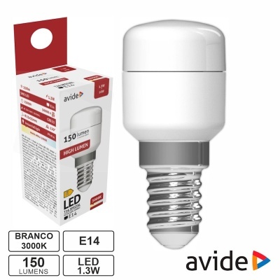 Lâmpada LED branca E14 da avide com embalagem