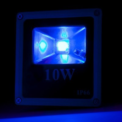 Projetor de luz LED azul quadrado com marcação 10W e IP66