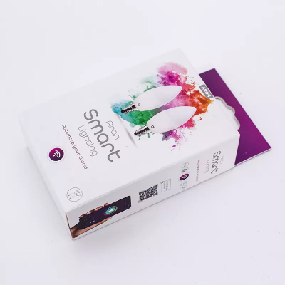 Embalagem de lâmpadas LED Smart Lighting com design colorido