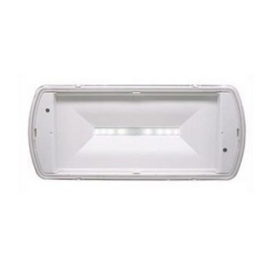 Candeeiro de teto retangular branco com luzes LED central
