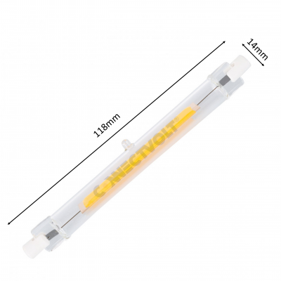 Ânodo de magnésio tipo barra com texto CANEÇVOLT e medidas 118mm x 14mm