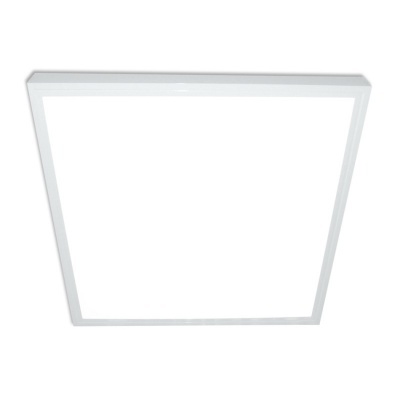 Painel LED quadrado branco com moldura fina