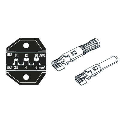 ferramenta de crimpagem e terminais elétricos