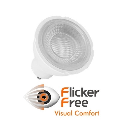 Lâmpada LED branca GU10 com logótipo Flicker Free Visual Comfort