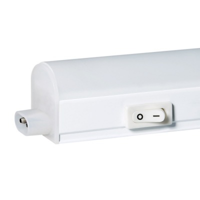 Luz fluorescente tubular branca com interruptor on/off