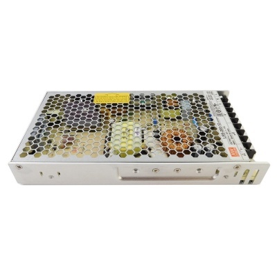 Fonte de alimentação metálica com grelha hexagonal