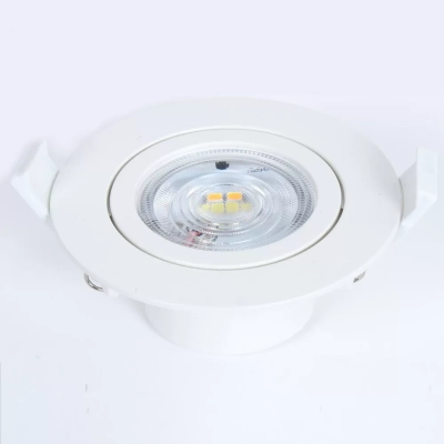 Candeeiro LED branco redondo para embutir