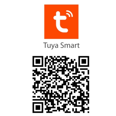 Logótipo Tuya Smart e código QR