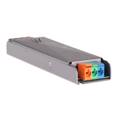 Fonte de alimentação eletrónica LED com conectores coloridos