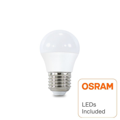 Lâmpada LED branca com base metálica e selo OSRAM LEDs Included