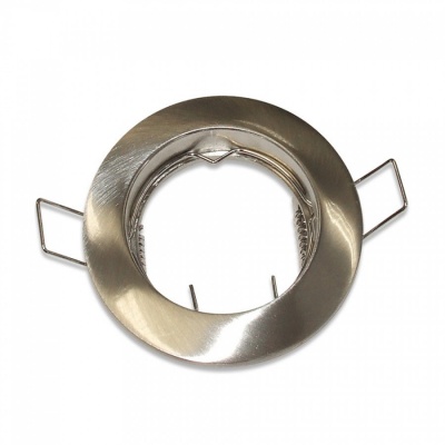 Suporte redondo de metal para lâmpada embutida com molas e ganchos