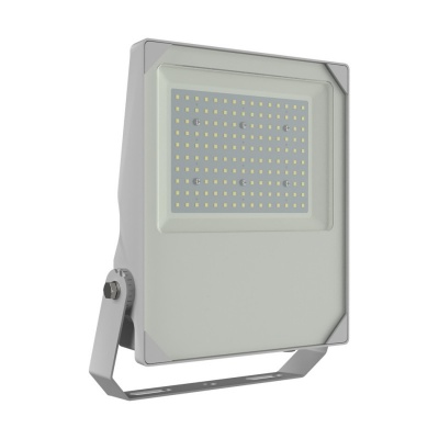 Refletor LED cinza claro com painel LED quadrado