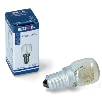 Lâmpada para forno SKL modelo LMP100UN com caixa azul e branca