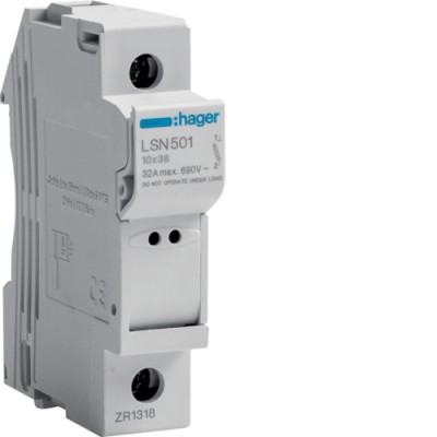 Disjuntor modular branco Hager LSN501 32A 690V