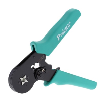 Alicate de cravar Pro'sKit com punho verde