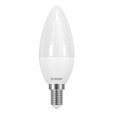 Lâmpada LED formato vela branca marca ROBLAN