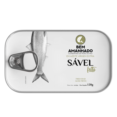 Lata de sável frito em azeite virgem extra BEM AMANHADO 120g