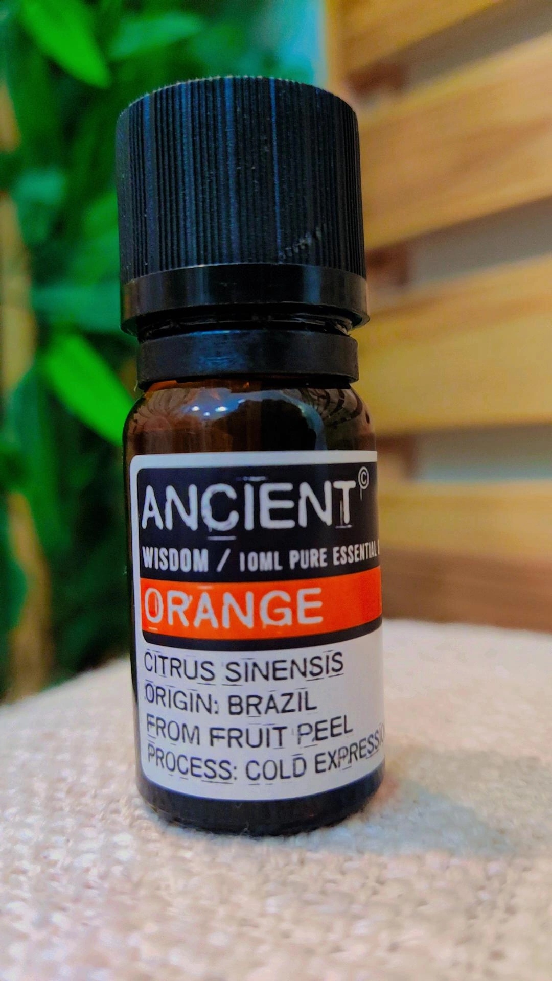 Frasco de óleo essencial de laranja ANCIENT WISDOM