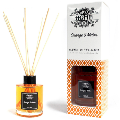 Difusor de varetas AW HOME Orange & Melon 120ml com caixa