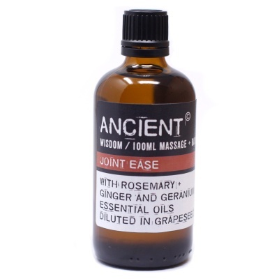 Frasco âmbar com óleo essencial massageador ANCIENT JOINT EASE