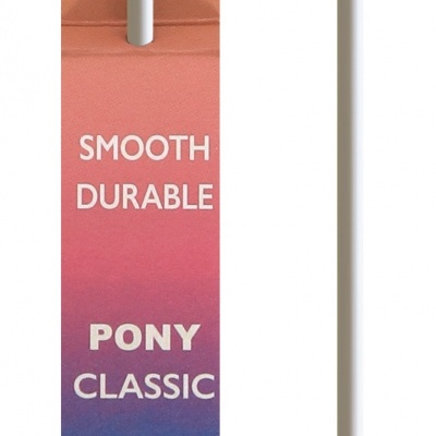 Agulha de tricot branca 3,5 mm na embalagem colorida da marca Pony Classic