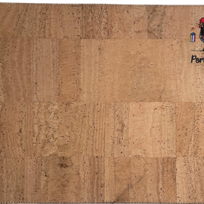 Tapete de cortiça com Galo de Barcelos e marca Portugal