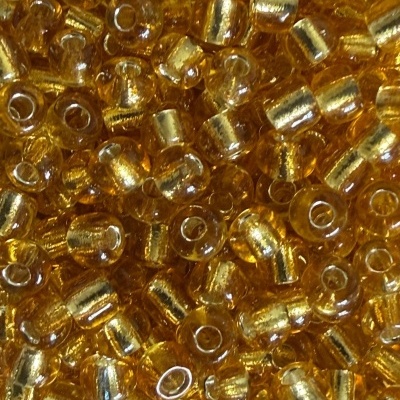 miudezas âmbar com interior dourado para bijuteria