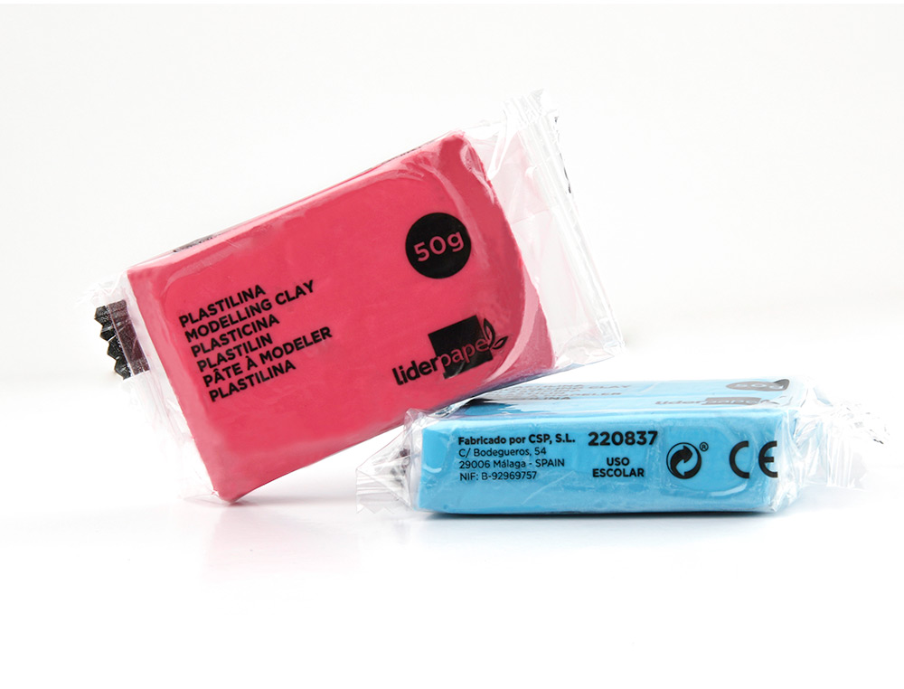 Plasticina Liderpapel Cores 50g (un)