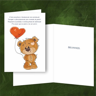 Postal Felicitações Namorados 3