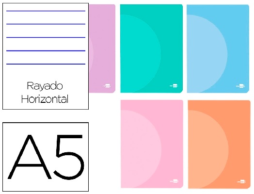 Caderno A5 Agraf. 48fls Pautado