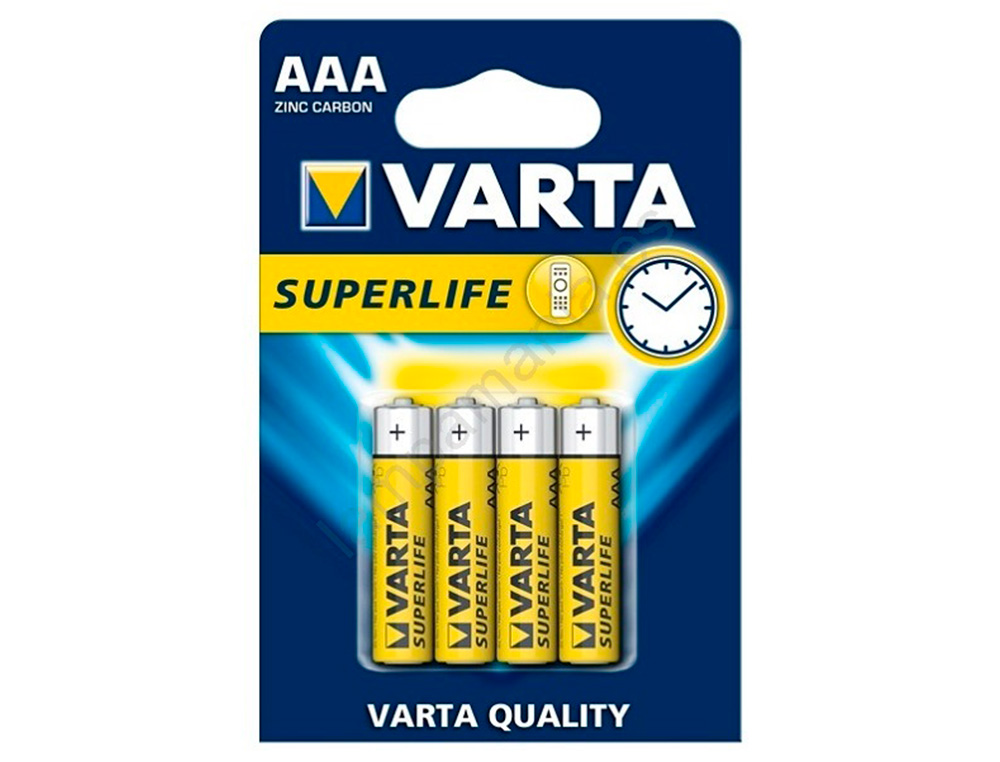 Pilha AAA Varta Superlife - 4 Pilhas