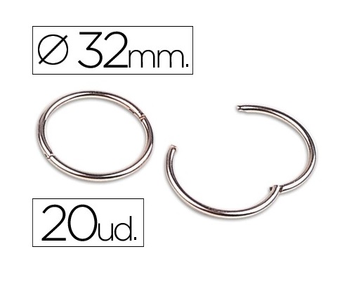 Argola n.º 3, 32mm (cx. 20un)