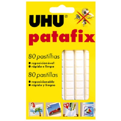 Massa Adesiva 80 pastilhas UHU Patafix Branco