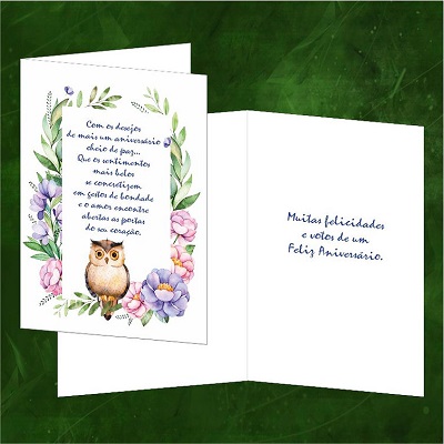 Postal Felicitações M104B