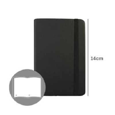 Agenda 90x140mm Liso Preto (A6)