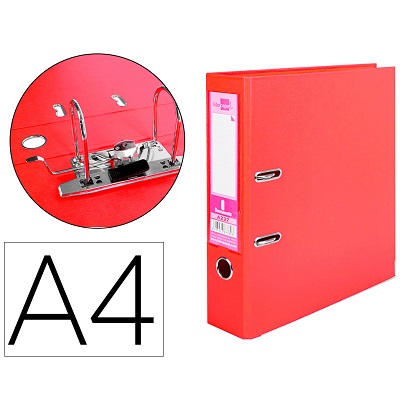 P. Arq. A4 L75mm Vermelho PVC