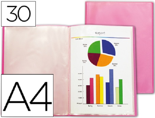 Capa Catalogo A4 30 Bolsas Vermelho