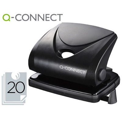 Furador p/ 20fls Preto