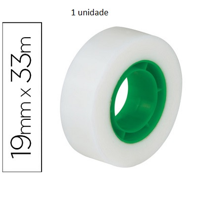 Fita Ad. 19mmx33m Invisível (1 rolo)