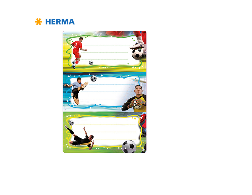 Etiquetas Escolares Futebolistas