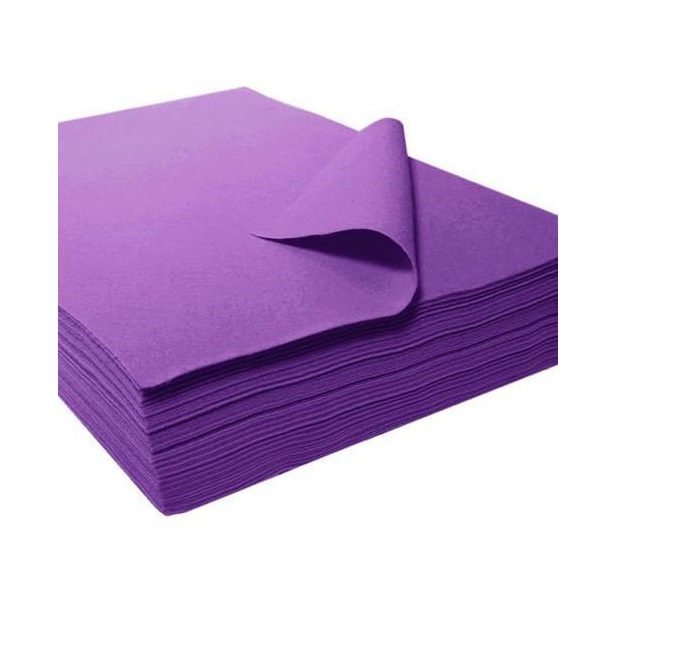 Folha feltro 30x45x3.5mm roxo