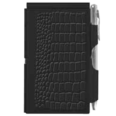 Flip Notes Black Croc