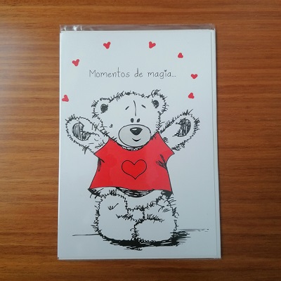 Postal Felicitações Ursinhos D