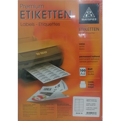 A4 105x41mm (14) Branco (100fls)