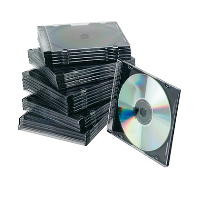 Caixa Slim p/ CDs Q-CONNECT (25un)