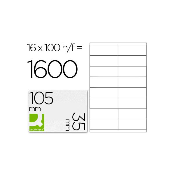 A4 105x35mm (16) Branco (100fls)